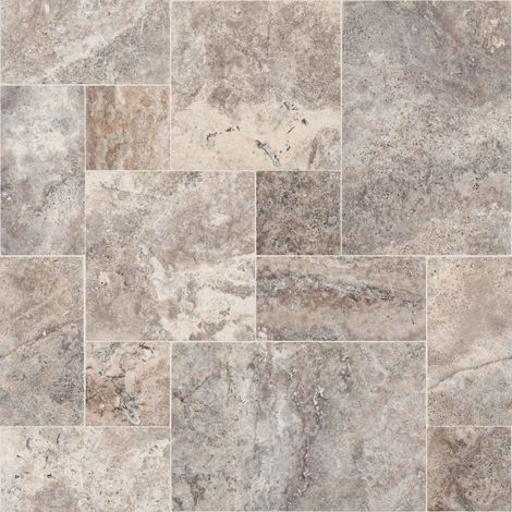 Carrelage travertin 1er choix – Opus 4x1,2 cm – Gris silver – Surface 0,74 m² pour aménagement intérieur ou extérieur (1/3)