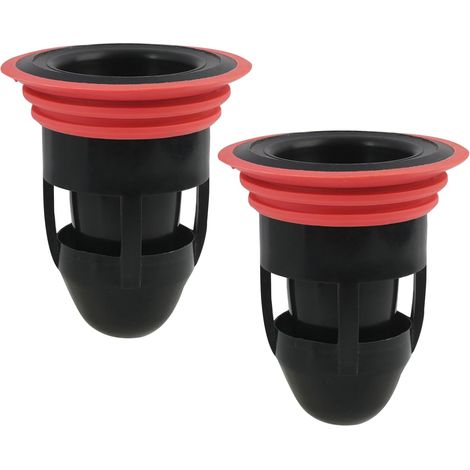 Juego de 2 tapones antiolor para desagüe de ducha - Desagüe de suelo de 41-50 mm - Material ABS de alta calidad - Fácil instalación - Evita el reflujo y los malos olores (1/5)