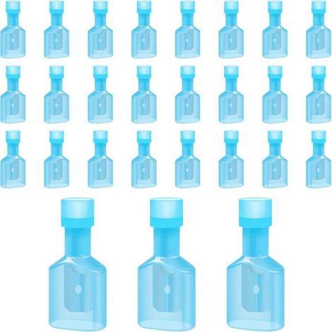 Lot de 100 cosses de câble isolées, connecteurs en nylon Bolatus 16-14 AWG, connecteurs plats pour voiture, connecteurs électriques (1/5)