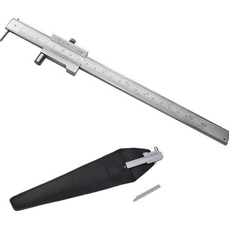 Stainless Steel Marking Tools Cross Parallel Caliper 0-20cm Imperial Metric Reading (1/5)