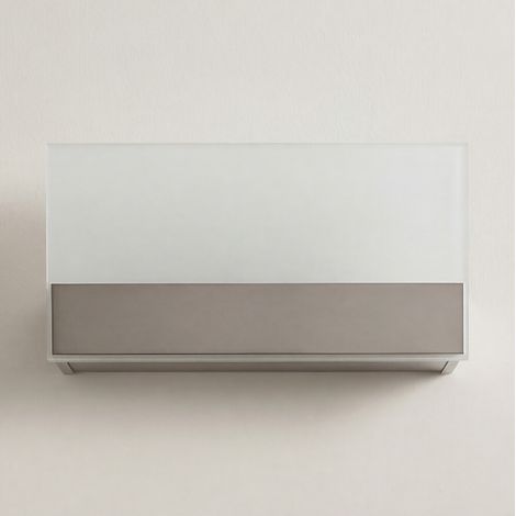 LedsC4 Flat - Applique Murale Intérieure LED 10.3W avec Blanc Chaud 3000K. Diamètre 25cm. Structure en Acier. Coloris Argenté