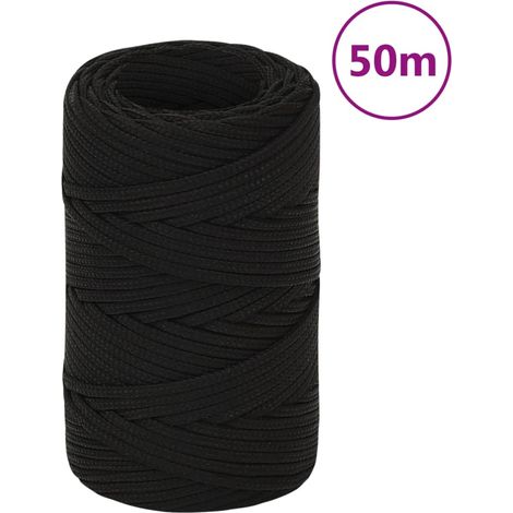 Arbeitsseil Schwarz 2 mm 50 m Polyester (1/5)