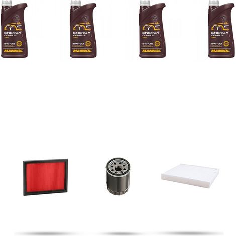 Kit tagliando 3 FILTRI e 4L OLIO compatibile con Nissan Micra IV (k13) 1.2 59KW Dal 2010 (1/4)