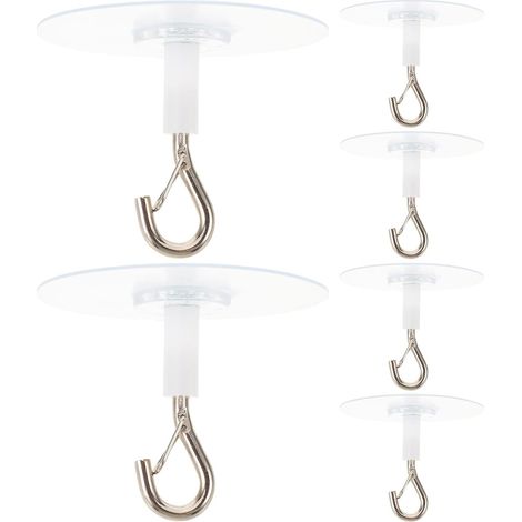 Crochets adhésifs pour moustiquaires, lot de 6 avec base 65 cm