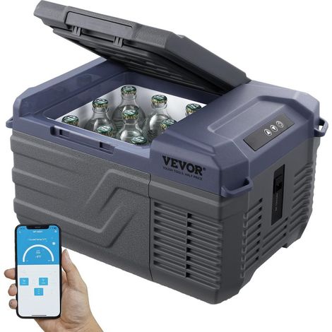 Pour voiture, bateau ou camping, mini frigo portable 9 L à compression pour garder au frais, 12/24 V et 100-240 V (1/5)