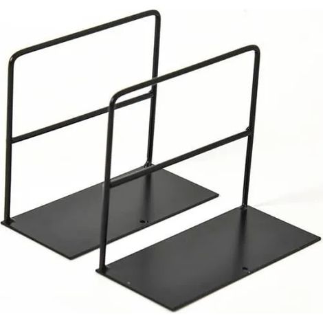 Serre-livres - Heavy Duty - Métal - Antidérapant - Noir - 15 x 12.3 cm (1/4)