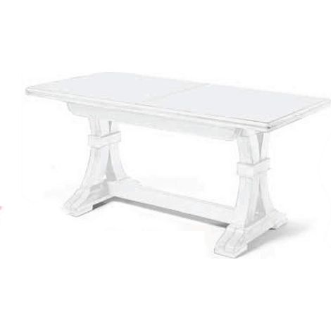DUSTIN - tavolo da pranzo allungabile in legno massello cm 85 X 180/225/270/315/360