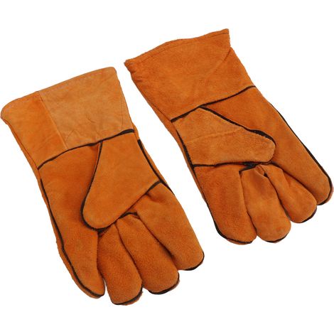 1 paire de gants de sécurité pour jardin, souples, résistants à l'usure et de protection pour le travail, longueur moyenne, jaunes. (1/5)