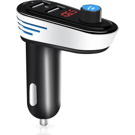AP02 Auto-MP3-Player, Bluetooth-MP3-Player fürs Auto, FM-Transmitter fürs Auto – Schwarz (1/3)