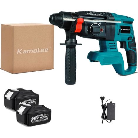 Taladro percutor rotativo, motor sin escobillas, 2000 W de potencia. (1/2)