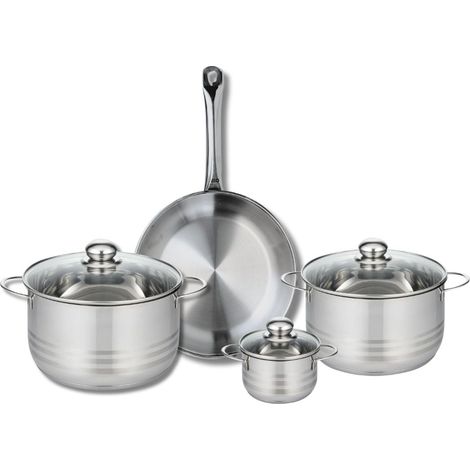 Ensemble de 1 Poêle de cuisson 28 cm et 3 faitouts 12, 20 et 24 cm Elo Profi Brillant (1/5)