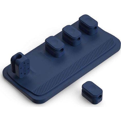 Organisateur de câbles magnétique en silicone auto-adhésif à faire soi-même, organisateur de câbles USB, clip de bureau flexible en silicone, organisateur de câbles de souris (1/5)
