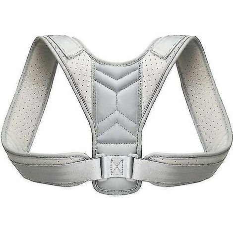 Correcteur de posture pour le dos, ceinture lombaire confortable, entraîneur de posture, 1 pièce - Gris (1/2)