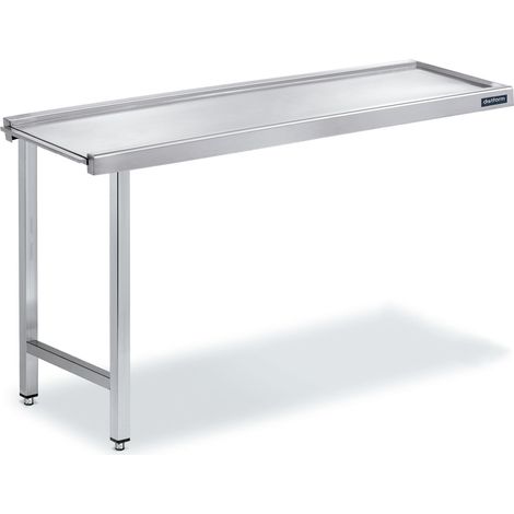 Table Entrée/Sortie en Inox Centrale Sans Étagère - Distform