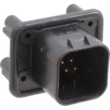 Connecteur AmpSeal femelle 8 Voies noir PCB avec épingle dorée