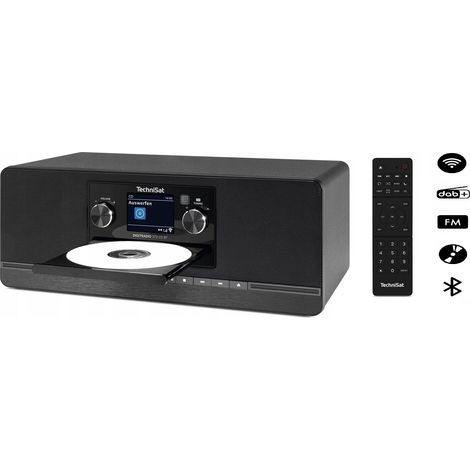 Radio TechniSat Internet CD DAB+ FM BTUSB 2×5 W Digitradio 372 schwarz (1/5)