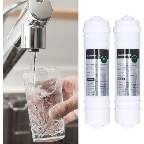 integrierte 2-Punkt-PP-Baumwollfilterkartuschen im koreanischen Stil, 10 Zoll, Schnellanschluss, universell für verschiedene Marken von Wasserreinigern. (1/5)