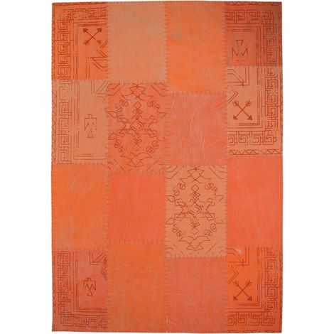 Tapis fait main 210 lyrical multicolore orange - 120 x 170 cm (1/3)