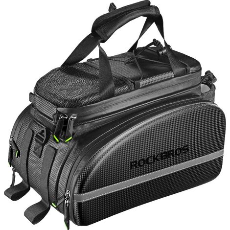 Bolsa portaequipajes para bicicleta, capacidad ajustable, diseño resistente al agua, A6-6 35L (1/2)
