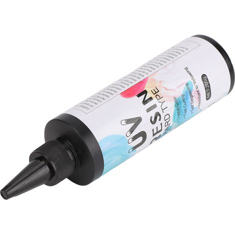 UV-Harz, handgefertigt, transparent, vergilbungsfrei, schnellhärtend, klarer UV-Kleber für Bastel- und Dekorationszwecke, 200 g (1/5)
