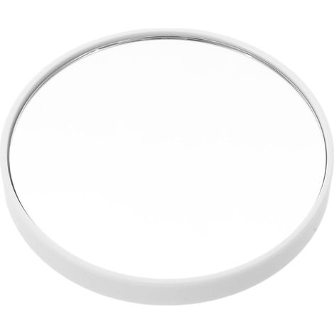 Miroir Grossissant 50x avec Ventouse, Miroir de Maquillage Mural Portable en Abs et Verre Blanc, Installation Facile pour Épilation des Sourcils et Soin Peau en Voyage (1/5)