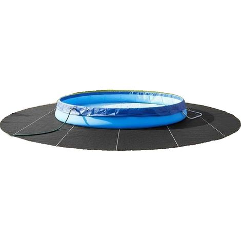 Tapis de piscine, tissu non tissé, accessoire de refroidissement d'été, Noir (1/2)