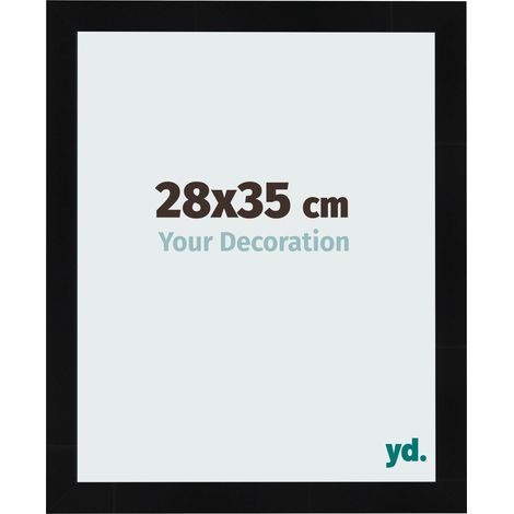 yd. - Cadre photo 28x35 - Noir Brillant - MDF - Pisa (1/5)
