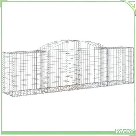 Panier de gabion arqué - FAFEICY - 153514 - 300x50x80/100 cm - Fer galvanisé - Fil 3,5 mm (1/4)