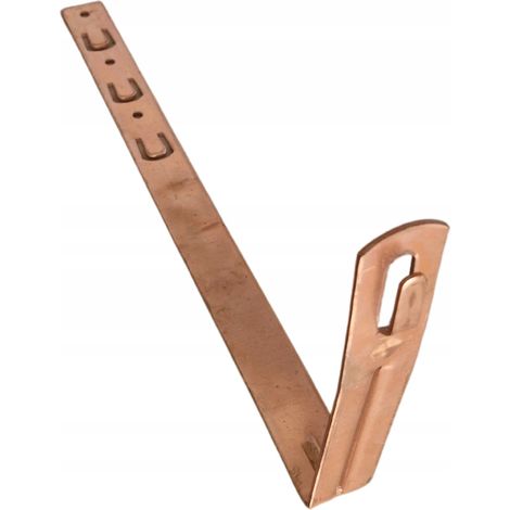 Supporto sottotegola per filo L -330 H 130mm. ZZ RAME (1/5)