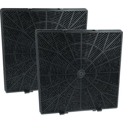 vhbw 2x Filtres à charbon actif compatible avec Oranier Lissero Isola, Messin Isola, Livas, Tivano, Modula, Tivano Isola hotte aspirante