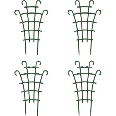 Lot de 4 tuteurs en plastique pour plantes, supports de jardin pour roses et plantes grimpantes, fixation pour fleurs, structure de maintien pour pots de jardin (1/5)