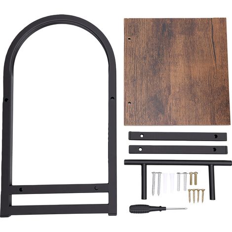 Étagère murale pour plantes, support flottant gain de place, style rustique, installation facile pour salon ou balcon (1/5)
