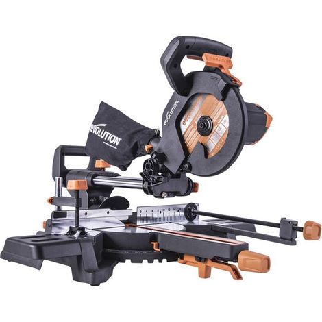 Evolution R210SMS-300+ Pro Multi-Material Sliding Mitre Saw 210mm 1500W 110V (1/5)