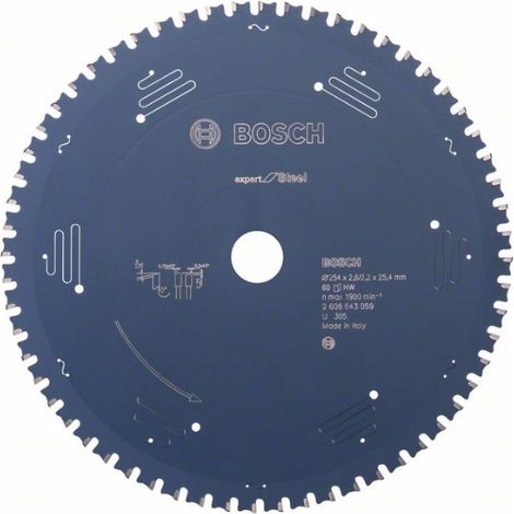 Bosch 2608643059 de lama circolare 25,4 cm 1 pz(i)