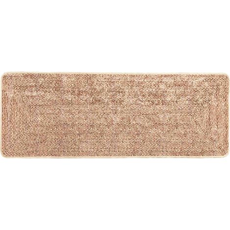 vidaXL Rug Runner MARSA Yellow 100 x 250 cm Polyester and PVC