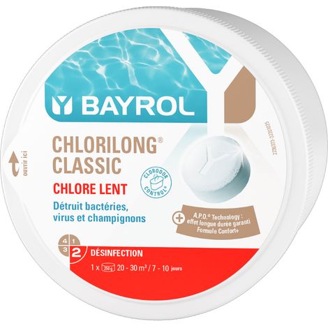 Chlorilong classic bloc - boite de 0,5Kg - Bayrol