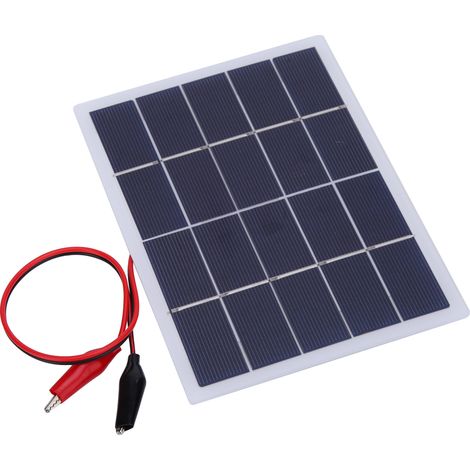Plaque de batterie laminée en silicium polycristallin 3W 5V pour panneau solaire DIY 170x130mm (3W - Blanc) (1/5)