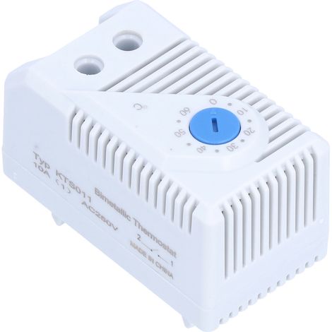 Thermostat mécanique KTO 011, régulateur de température bimétallique réglable de 0 à 60 °C / 0 à 140 °F, normalement ouvert (1/5)