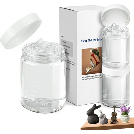 170 ml klares Museumsgel – Wiederverwendbare, rückstandsfreie Museumspaste, entfernbares Versiegelungsmittel zum Sichern und Schützen von Exponaten, Sammlermodellen, Glas, Keramik und (1/5)