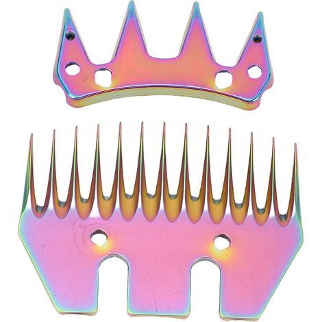 Lames de rechange pour cisailles à mouton, 13 dents droites pour tondeuses électriques, coupe-laine, chèvres, colorées, espacement de 7mm (1/5)