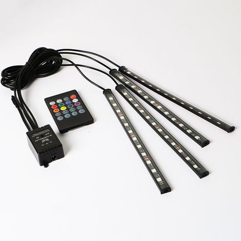 Lampe Voiture Intérieur LED Voiture Interieur, Auto Gadgets Lumineuse à LED de Voiture Contrôle APP, Accessoire Voiture Cadeau pour Homme Femme Car Accessories(prise USB) (1/5)
