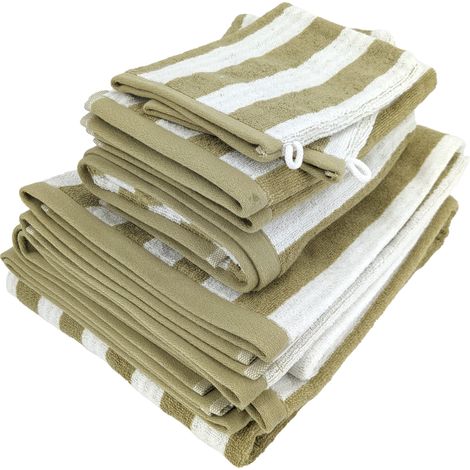 Parure de bain EFFICIENCE STRIPES 7 pièces (1/5)