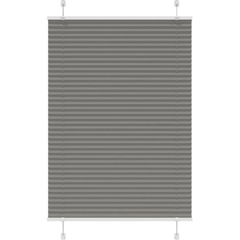 Plissee Anthrazit 85x150 cm Stoffbreite 84,4 cm Polyester