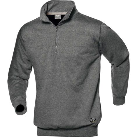 SIR SAFETY SYSTEM SIRFLEX Sweat-shirt de travail à col zippé gris mélange Taille M