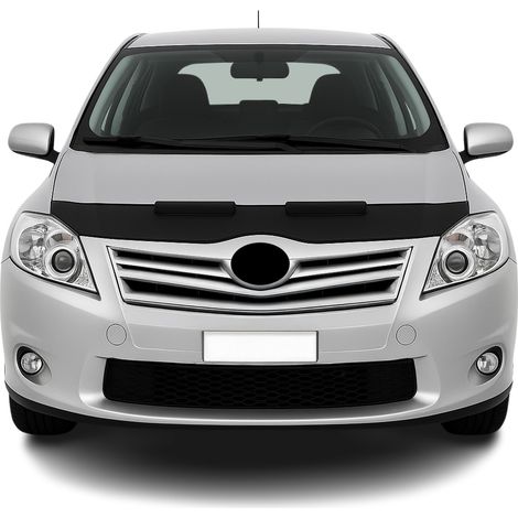 Protège Capot compatible avec Toyota Auris 2010 à 2012, Bra de Capot Protection, Noir