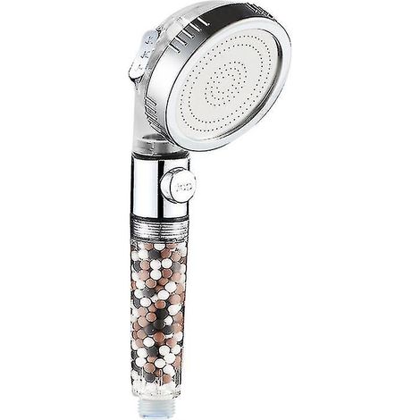 Pommeau de douche spa à filtre 3 modes, haute pression, économie d'eau, douchette à main, qualité supérieure pour salle de bain (1/5)