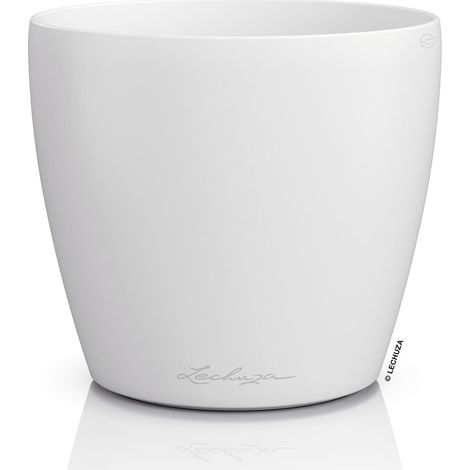 Lechuza – Cache-pot CLASSICO Color DECO 14 – Blanc, plastique, Ø 15 cm (1/2)