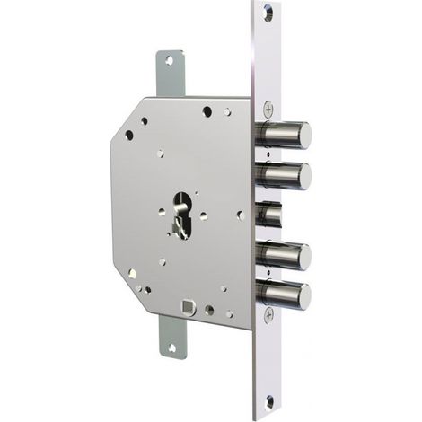 Serratura triplice da infilare con scrocco cil. eu. blindate 2151pen - Specifiche: mm 60 SX (2151PEN-11) (1/4)
