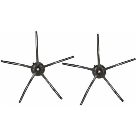 Pour Roborock S7, T7S/PLUS, accessoires de robot de balayage (4 brosses latérales triangulaires noires)