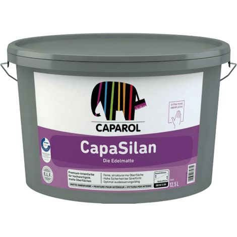 Caparol CapaSilan Dead Matt Interior Walls & Ceiling Paint - White - 5 Litres